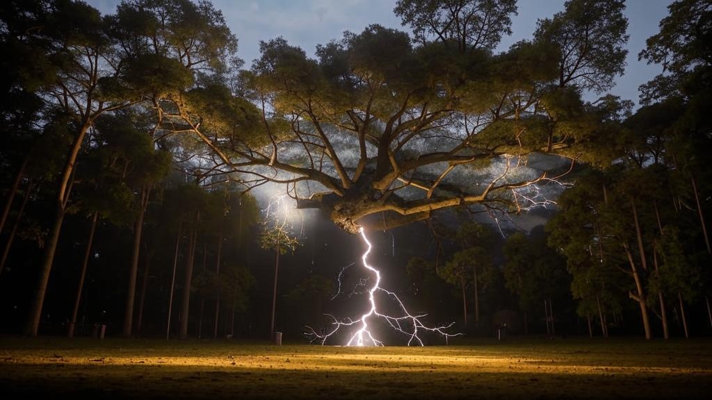 Молниевые риски деревьев на участке: научный подход к выбору безопасных пород для загородного дома